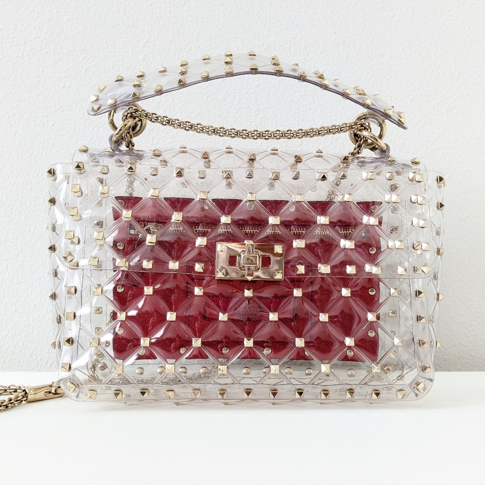 Valentino Garavani Plexi Rockstud Spike Bag